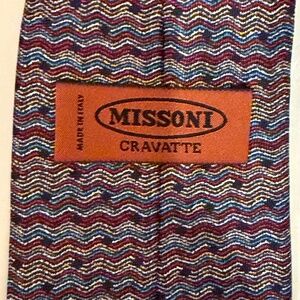 Missoni 100% silk Made in Italy Men’s Tie